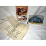 A boxed Dinky 129 Volkswagen and catalogue also a Matchbox 75 Superfast no.
