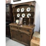 A medium oak dresser