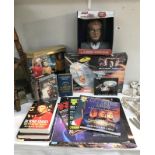 Star Trek collectables including: Original Star Trek Barbie and Ken, Klingon money box,