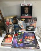 Star Trek collectables including: Original Star Trek Barbie and Ken, Klingon money box,