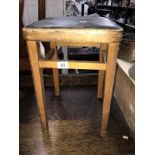 A vintage kitchen stool