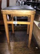 A vintage kitchen stool