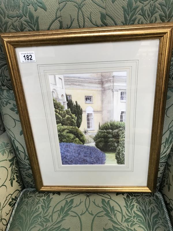 A framed and glazed, limited edition print of Worth House, Suffolk (25 of 250) By M. Neale.
