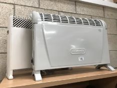 2 convector heaters.