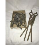 A mixed lot of vintage tools etc.