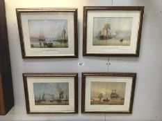 Four shipping prints by Henry Redmore