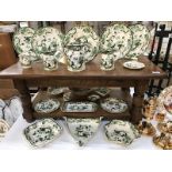 A large quantity of Masons Chartreuse plates, bowls, etc.