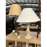 2 table lamps