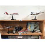 A quantity of model aircrafts