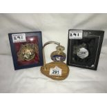 3 interesting pocket watches including 1 on stand