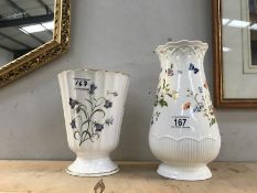 a Spode Vase and a Aynsley vase.