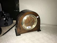 An art deco mantle clock