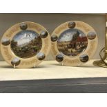 2 Christian Seltmann German collectors plates featuring rural scenes