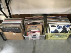 A quantity of LP records & 45 rpm records including Abba & Tina Turner etc.