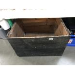 An ols pine storage box