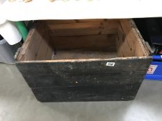 An ols pine storage box