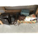 Quantity Vintage Photographic Equipment Including a pathescope.