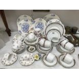 A quantity of Wade plates, a Masons jar & tea set etc.