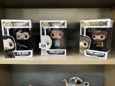 A group of three Game of Thrones 'POP Vinal' Figurines (numbers 49, 50,59).