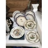 A quantity of collectors cabinet plates including Royal Doulton