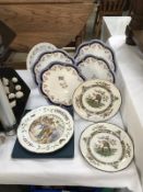 A quantity of collectors cabinet plates including Royal Doulton