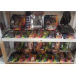 An excellent collection of over 30 carded Star Wars figures including R2-D2, Leia, Boba Fett etc.