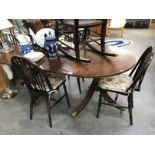 A dining table & 4 chairs