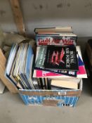 A collection of aviation books, magazines and ephemera.