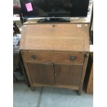 A light oak bureau