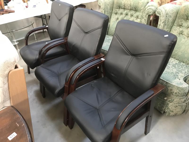 3 office chairs