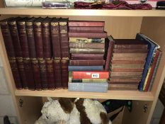 A shelf of vintage books