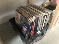 A quantity of LP records