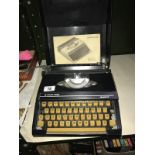 A vintage Silver-Reed (silverette) typewriter