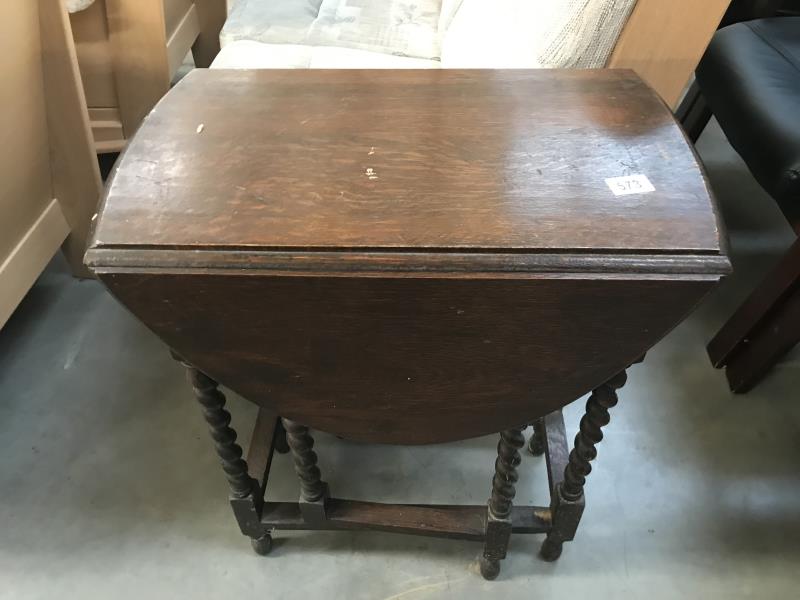 A drop leaf table