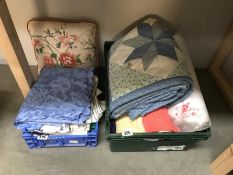 Quantity of linen etc.