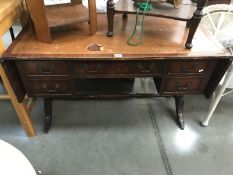 A leather topped desk