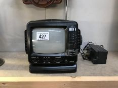 A small vintage TV & radio