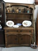 A medium oak dresser