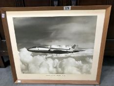 A framed print of English electric Canberra Pr Mk 7