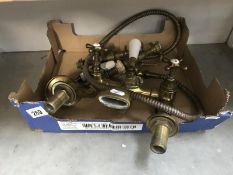 A vintage bath/shower tap mixer unit