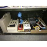 A variety of electrical items etc