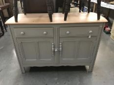 A pine painted kitchen cupboard