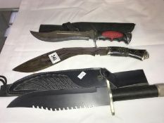 3 knives including.