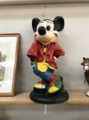 A large Mickey mouse statue