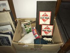 A box of miscelaneous including. vintage monopoly etc.