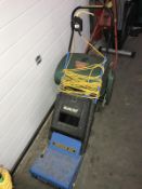 A Qualcast RE25 electric lawn rake