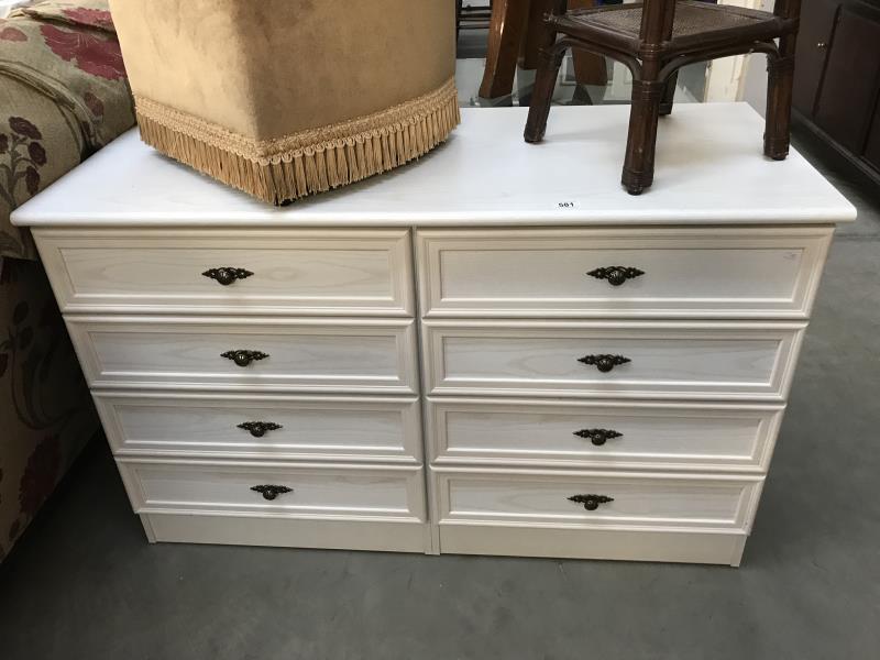 An 8 drawer bedroom chest