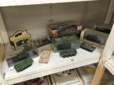 Quantity of diecast military vehicles inc.