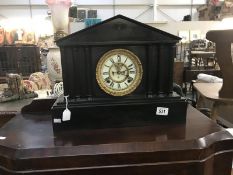 A slate Paladian style mantle clock