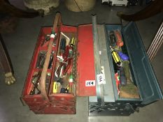 2 tool boxes and contents